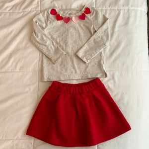 Carter’s & Cat & Jack Valentines Set Sz 4/5